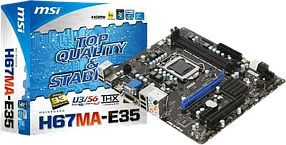 Материнська плата MSI H67MA-E35 (B3) LGA 1155 (H67MA-E35 (B3)) Б/В