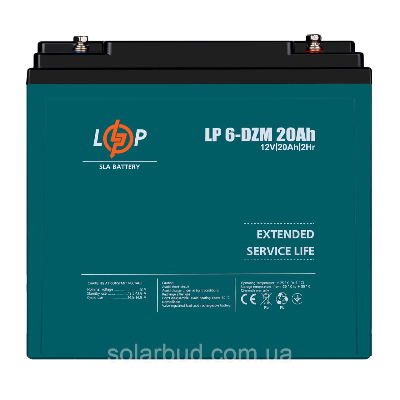 Тяговий свинцево-кислотний AGM акумулятор LP 6-DZM-20 Ah, фото 1