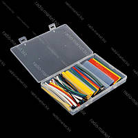 Набір термозбіжних трубок( кольоровий), 55шт по 10см