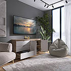 Великий комод із дверима та 3-ма шухлядами Еверест Сіті-1500 150,2х38х74,6 Дуб сонома/Білий (DTM-071102), фото 6