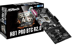 Материнська плата ASRock H81 Pro BTC rev 2.0 LGA 1150 (H81 Pro BTC rev.2.0) Б/В