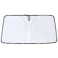Портативний сонцезахисний автомобільний козирок на лобове скло (1.40x0.70m) White