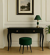 Консольний стіл (туалетний) дерев'яний Вікторія Evrodim, колір темний горіх