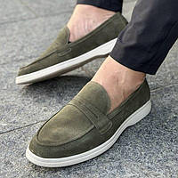 Чоловічі Лофери Натуральна Замша