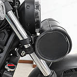 Сумка на раму мотоцикла мотосумка чорна з черепом, фото 6