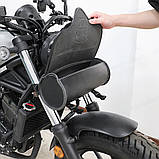 Сумка на раму мотоцикла мотосумка чорна з черепом, фото 7