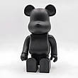 Дизайнерська іграшка Беарбрік 28 см чорний. Статуетка Bearbrick 400% Black. Bearbrick, фото 8