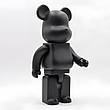 Дизайнерська іграшка Беарбрік 28 см чорний. Статуетка Bearbrick 400% Black. Bearbrick, фото 7