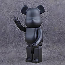 Дизайнерська іграшка Беарбрік 28 см чорний. Статуетка Bearbrick 400% Black. Bearbrick, фото 6