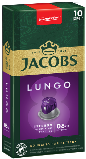 Кава в капсулах Nespresso Jacobs Lungo Intenso 8