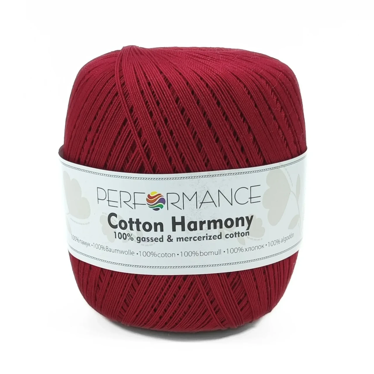 Пряжа Cotton Harmony/Коттон Гармоні, вишневий 0363, Performance, фото 1
