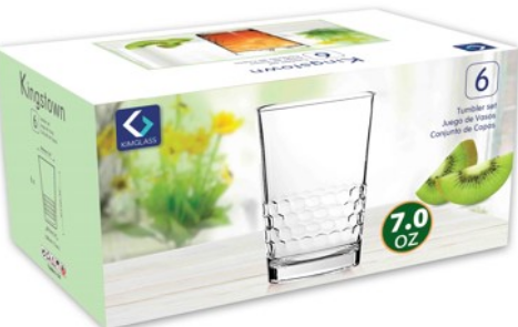 Набір низьких склянок "Kingstown" 200 мл 6 шт. 5082, фото 1