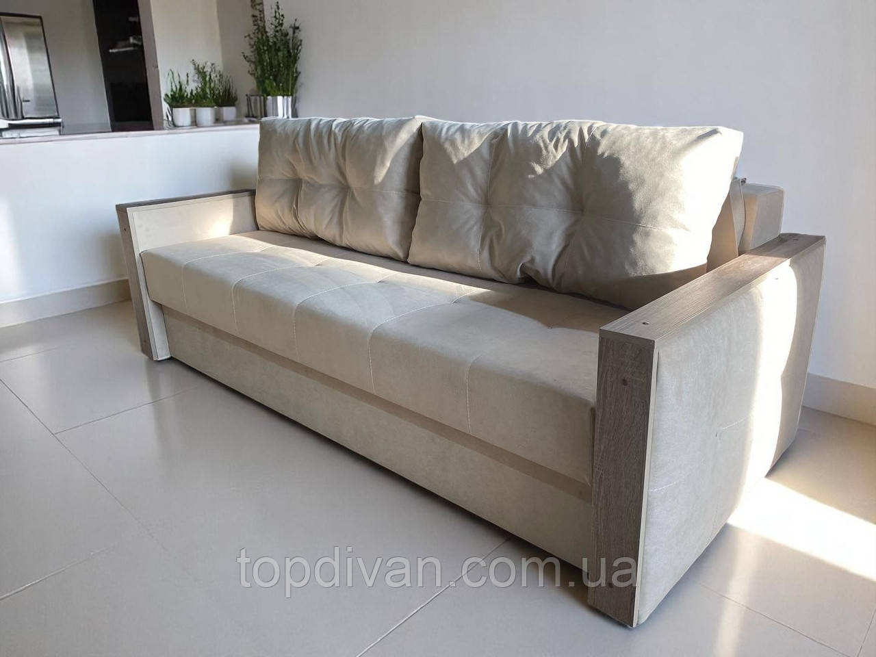 Диван єврокнижка "Візит" Габарити: 2,10 х 0,95 Спальне місце: 1,90 х 1,40