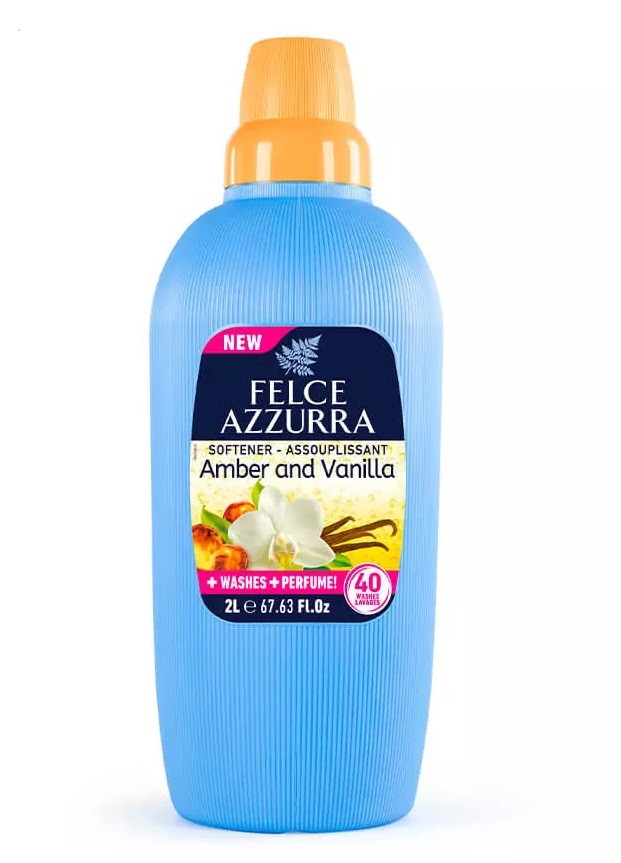 Кондиціонер для тканин Felce Azzurra Amber & Vanilla 2 л, фото 1