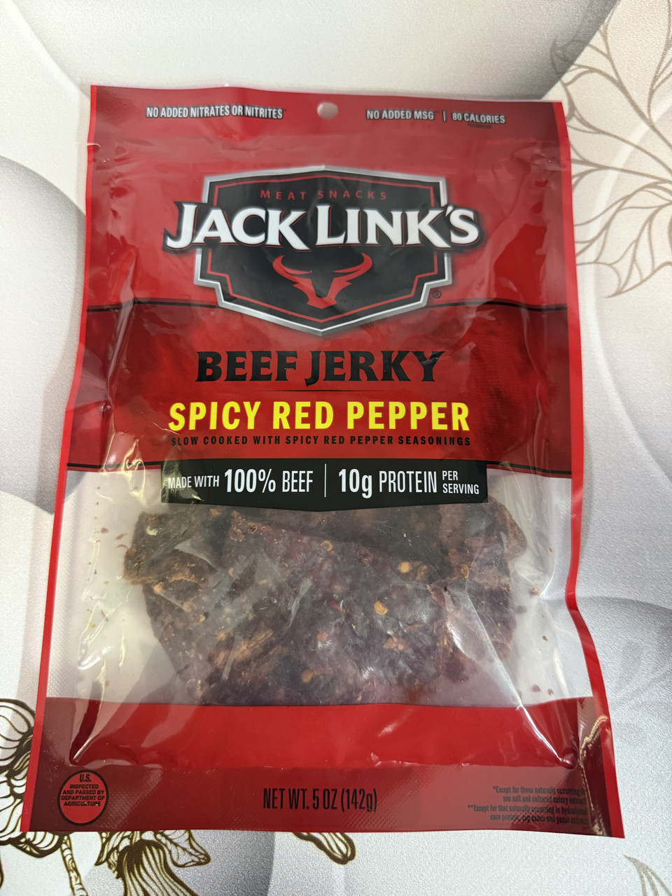 В'ялене яловиче м'ясо Jack Links Spicy Red Pepper Червоний перець