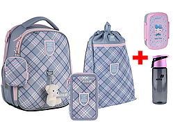 Шкільний набір Kite Education College Line Girl SET_K25-555S-6 (рюкзак, пенал, сумка)
