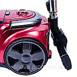 Циклонний пилосос Crownberg 3000Вт Безмішковий контейнерний пилосос 3.5л Пилосос для сухого прибирання К2, фото 9