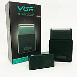 Професійна елетробритва VGR V-376, Чоловіча бездротова машинка для бороди, Електробритва шейвер IJ-21, фото 7