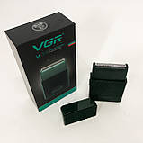 Професійна елетробритва VGR V-376, Чоловіча бездротова машинка для бороди, Електробритва шейвер IJ-21, фото 6