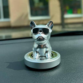 Ароматизатор в авто Chaobao Bulldog Срібний
