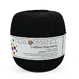 Пряжа Cotton Harmony/Коттон Гармоні, чорний 1126, Performance, фото 2