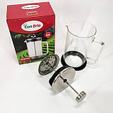 Заварник для трав Con, Китайський заварник, Френч прес скляний на кухню френч-прес KD-81, фото 2