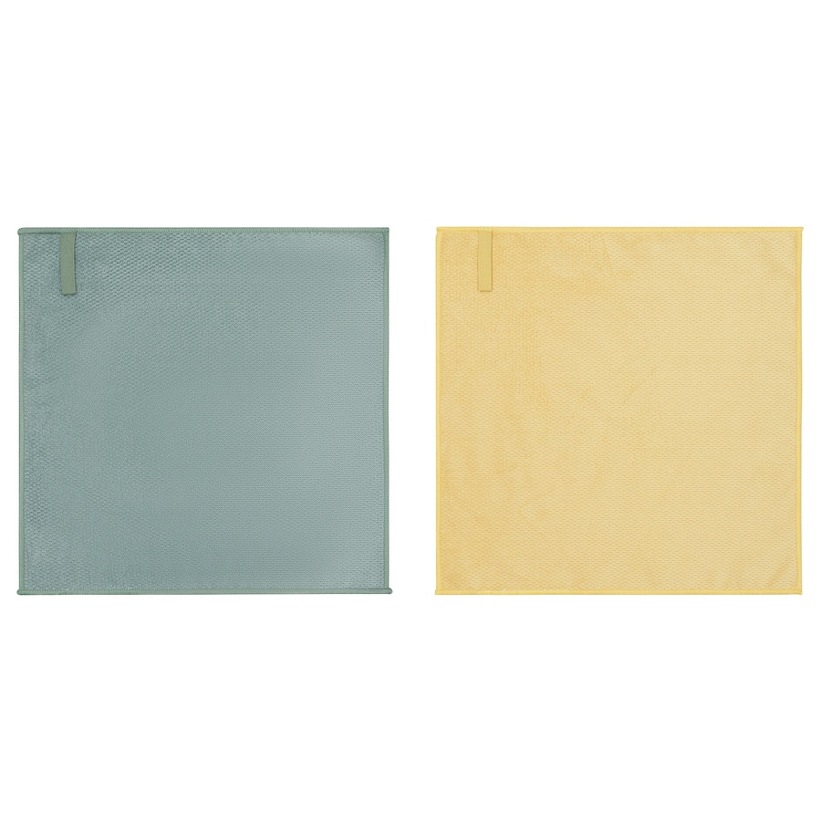 Набір ганчірок із мікрофібри IKEA PEPPRIG 28x28 см 2 предмета 205.756.38, фото 1
