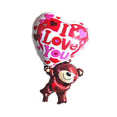Фігура КИТАЙ-КТ283 Ведмедик під серцем I love You (УП)