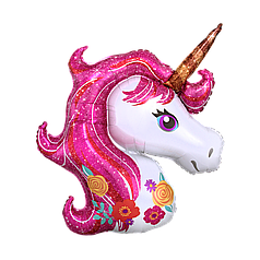 Фігура КИТАЙ-КТ322 Голова єдинорога рожева грива (УП)