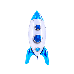 Фігура КИТАЙ-КТ399 Ракета 4D синя (УП)