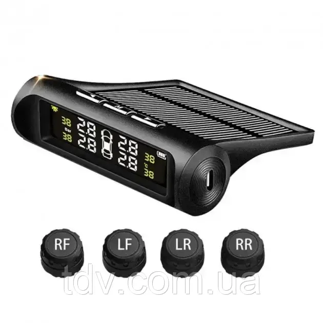 Датчики тиску в шинах, для безпеки, TPMS+SOLAR, зовнішні датчики