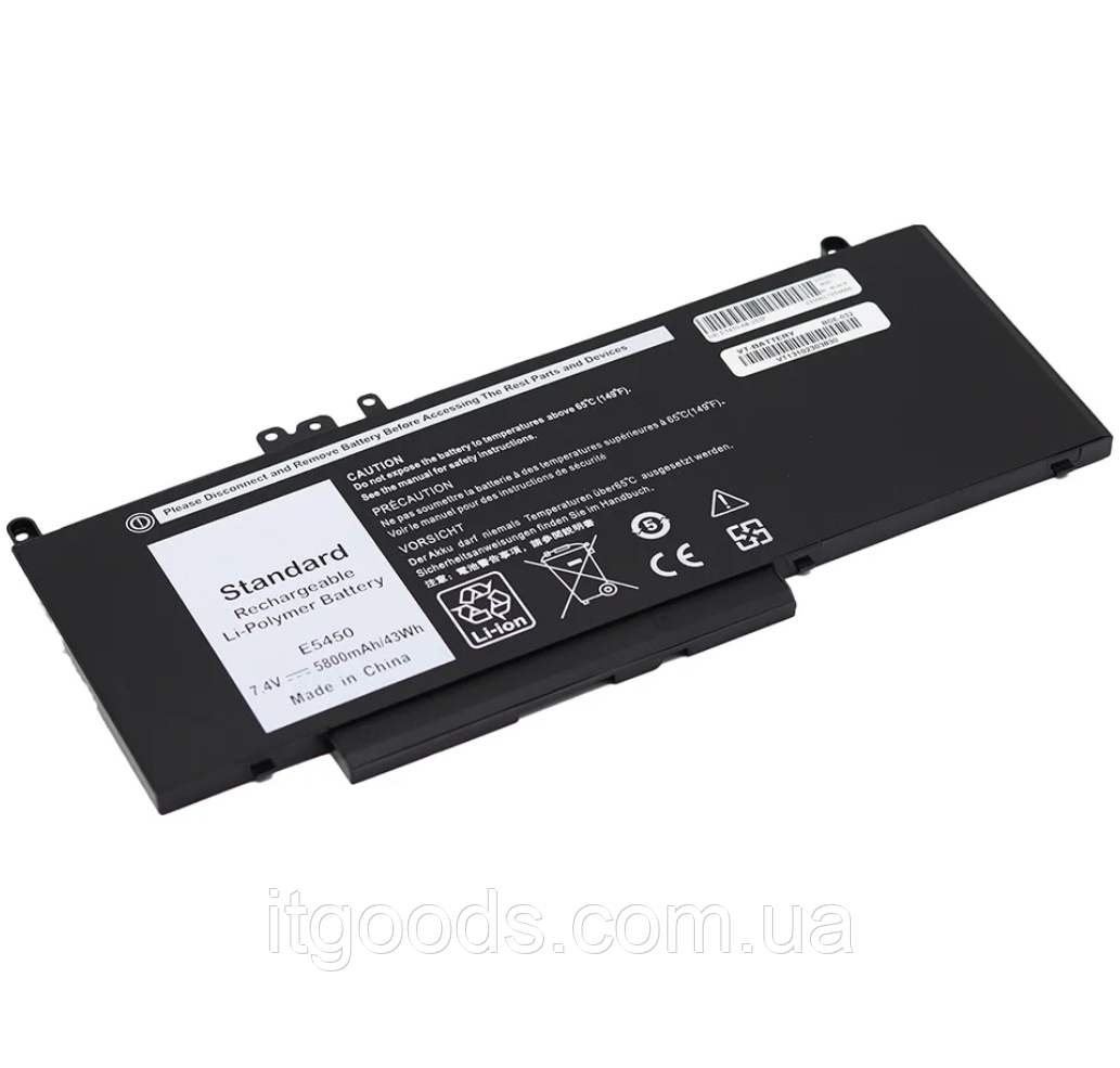 Батарея для ноутбука Dell G5M10 7.4V 5800mAh Latitude E5250 E5450 E5550 | WYJC2 8V5GX 7V69Y R9XM9