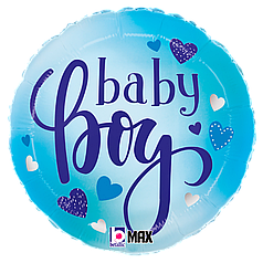 ГР067 GRABO-ГР Коло 18" Baby Boy - серця на блакитному (УП)