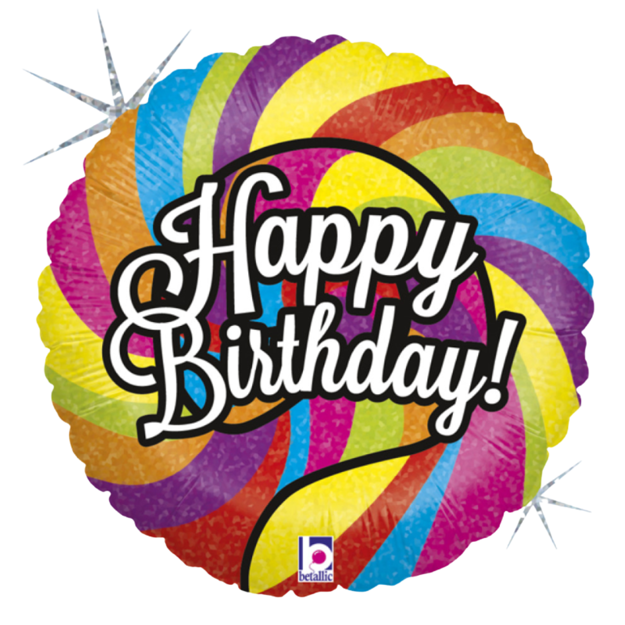 ГР008 GRABO-ГР Коло 18" Happy Birthday - льодяник (УП)