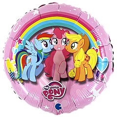 ГР044 GRABO-ГР Коло 18" My Little Pony - конячки на рожевому (УП)