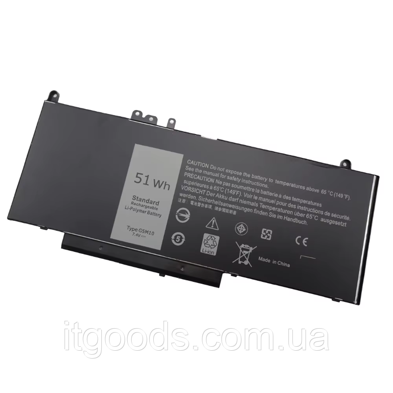 Акумуляторна батарея Dell G5M10, 8V5GX 7.4V 51Wh для ноутбука Latitude E5250 E5450 E5550 | WYJC2 7V69Y R9XM9