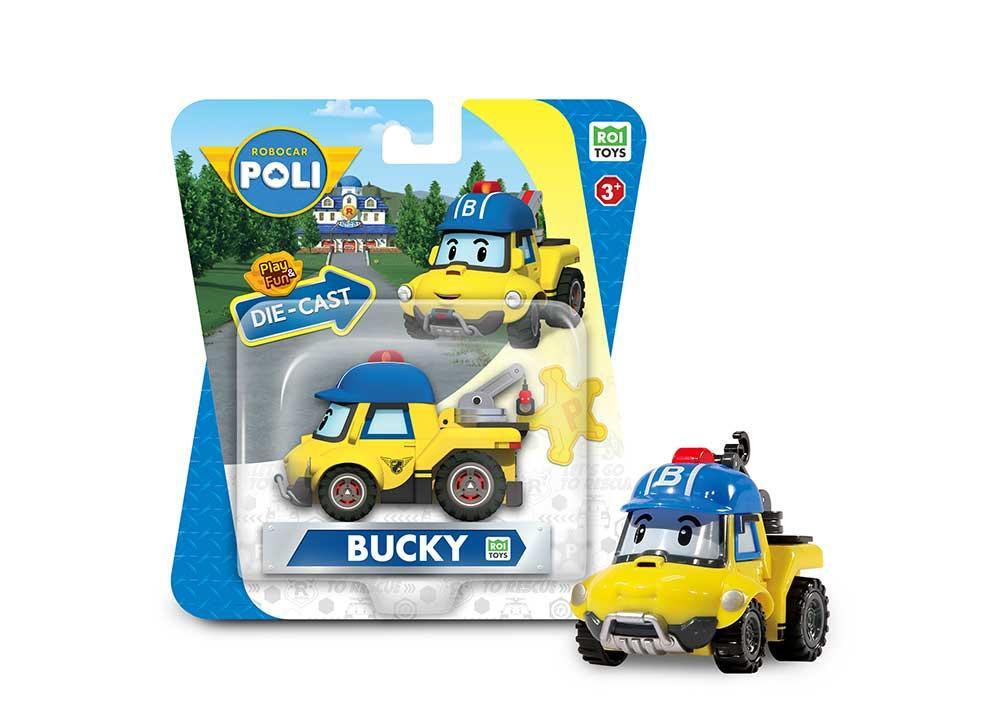 Машинка Robocar Poli металева, колекційна Робокар Баккі Die Cast MRT-0605