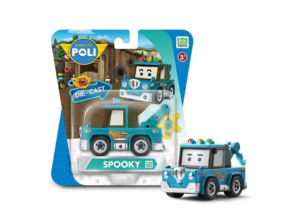 Машинка Robocar Poli металева, колекційна Робокар Спуки Die Cast MRT-0611