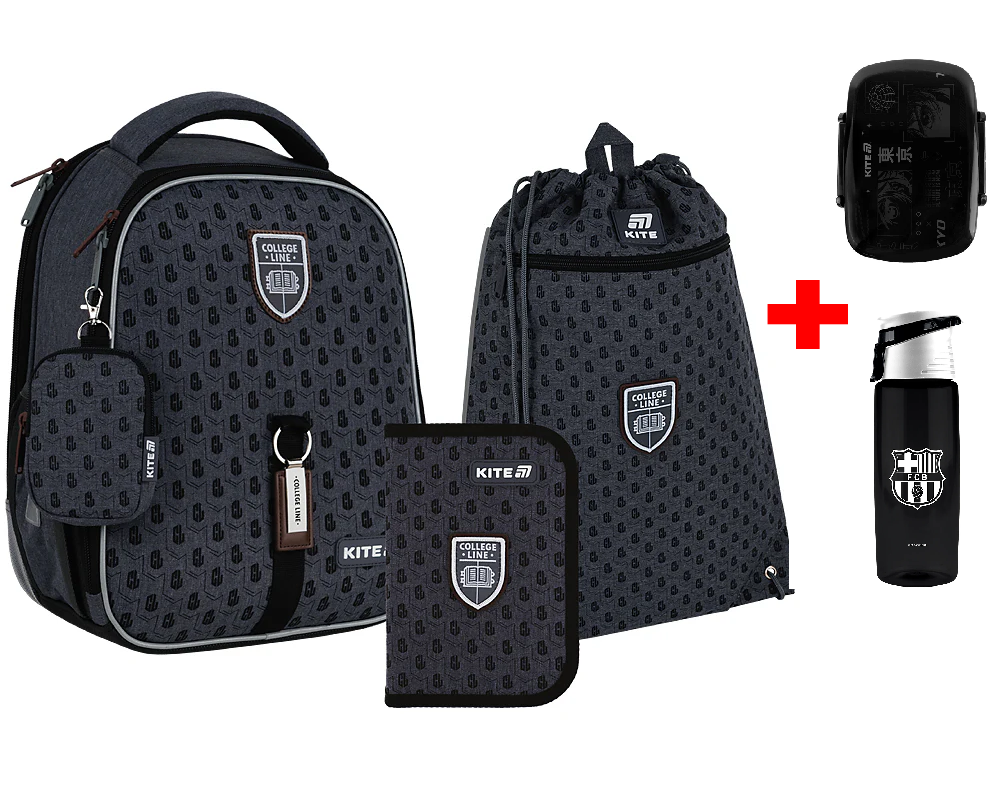 Шкільний набір Kite Education College Line Boy SET_K25-555S-1 (рюкзак, пенал, сумка)