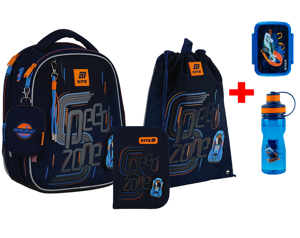 Шкільний набір Kite Education Speed Zone SET_K25-555S-3 (рюкзак, пенал, сумка)