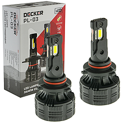 Лампа світлодіодна для фар DECKER LED PL-03 HB3 5000K 12000LM 2 шт комплект