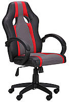 Комп'ютерне крісло ігрове Shift чорно-червоне з ергономічною спинкою для роботи в офісі, будинку AMF