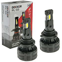 Лампа світлодіодна для фар DECKER LED PL-03 HB4 5000K 12000LM 2 шт комплект
