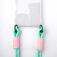 Чохол з шнурком TPU CrossBody with straps для iPhone 15 Pro (6.1") Transparent, фото 7