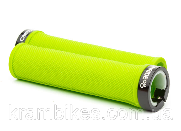 Гріпси вело OnRide GripOne гумові (Kraton) зелені із замком