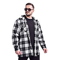 Сорочка в клітинку оверсайз Біла S (879-1091043-s) DS