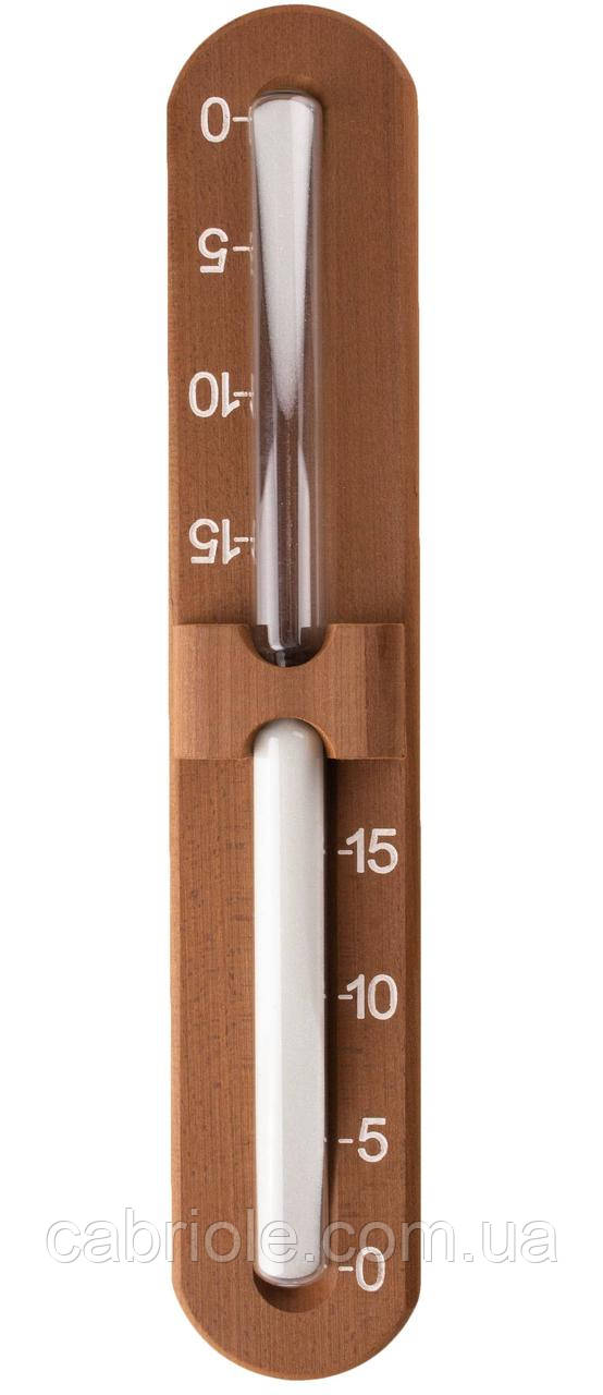 Годинник пісочний Tesli в оправі з термодеревини, фото 1