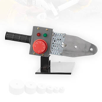 Паяльник для пластикових труб, 850 Вт, 0-300°C металевий кейс INTERTOOL Паяльник для труб