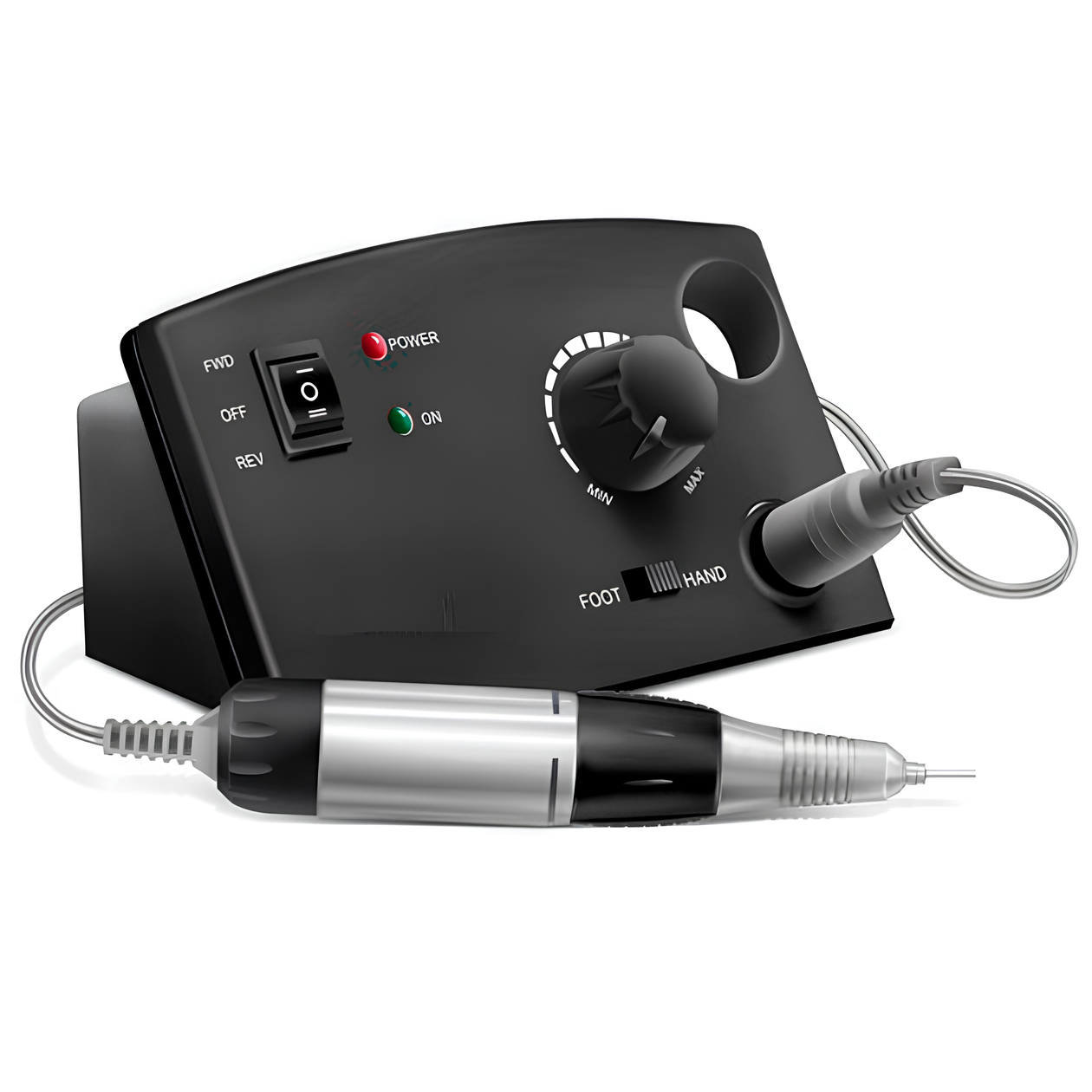 Апарат фрезер для манікюру та педикюру Nail Drill Pro ZS-602 65Вт. 45000об./хв. Чорний, фото 1