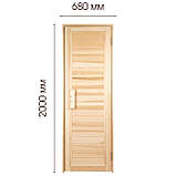 Двері для лазні та сауни Tesli Глуха Зебра 2000 х 700, фото 3